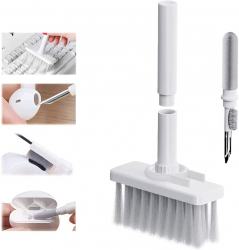 5 in 1 Cleaning Brush Kit / Perfect for Keyboards and Airpods / Full White