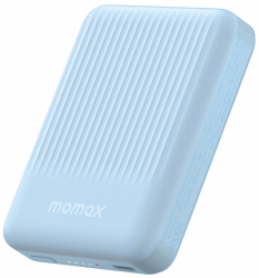 Momax Q.Mag Minimal Battery / Wireless / 5000 mAh / Compact Size / MagSafe Compatible / Blue