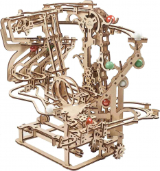 Ugears Mechanical Model Kit / Wooden Pieces / Unique 3D Design / Marble Run Chain
