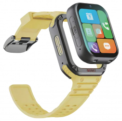 Green Smart Watch for Kids / With GPS Tracking / 4G Network / Video Calls / Yellow