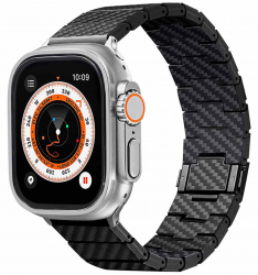 PITAKA Carbon Fiber Link Apple Watch Band / Size 42 & 44 & 45 / Support Apple Watch Ultra