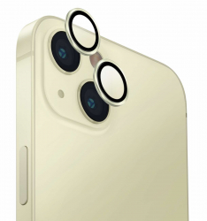 UNIQ Optix Lenses for iPhone 15 and 15 Plus Camera Protection / High Clarity / Pale Yellow