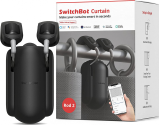 New SwitchBot Rod 2 Smart Curtain Wireless Electric Motor / Black