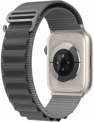 AmazingThing Titan Sport Band for Apple Watch / Sizes 38, 40, 41 / Elegant Design / Gray