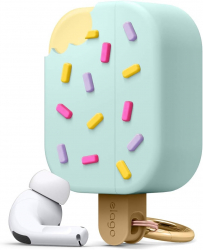 Elago Ice Cream Case for Apple AirPods Pro 2 / Built-in Hanger / Wireless Charging / Mint