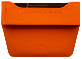 Car Organizer / Can Be Used Between Seats Or As A Box / Orange 