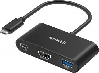 Anker PowerExpand Adapter / Type-C PD input + 4K HDMI + USB ports / All from a Type-C input 
