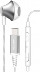 Remson Wired Mono Earphone With USB Type-C Port / White