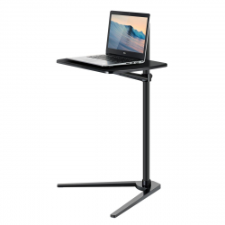 Height Adjustable Laptop Floor Table / Black