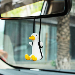 Cute Duck Car Accessory / With a Hanging Strap