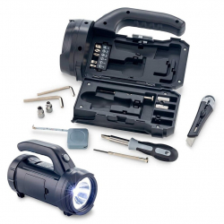 Porodo Flashlight / Built-in 18 in 1 Screwdriver Kit / Small & Portable