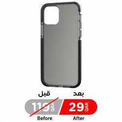 BodyGuardz Ace Pro Case for iPhone 12 mini / Impact Resistant / Smoke Clear
