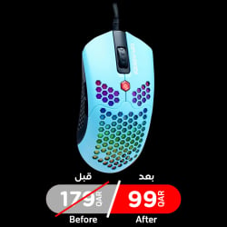 Dragonwar G25 Light Gaming Mouse / Support RGB / Blue