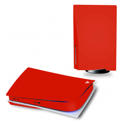 ملصق لتغيير لون البليستيشن 5 / PS5 / احمر / يشمل التركيب