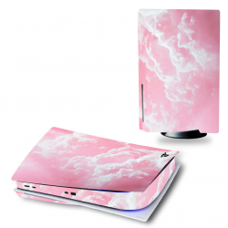 Playstation 5 / PS5 Vinyl Skin / Pink Clouds / Installation included