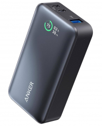 Anker Power Bank 533 / 10,000mAh Capacity / 30W Fast PD Charging / 3 Ports / Compact Size
