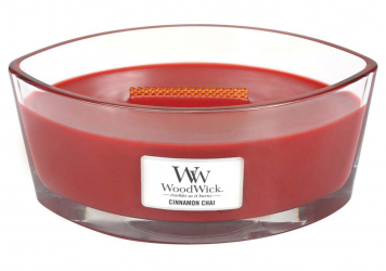 Woodwick Scented Candle / Cinnamon Chai / Large 