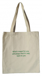 Sada Tote Bag / Whats Meant For You Embroidery / White