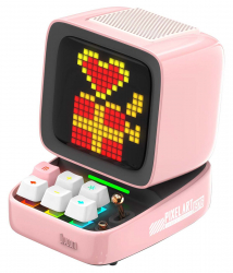 Divoom Ditoo Pro Retro Speaker / With Pixel Screen / Bluetooth Enabled / Pink