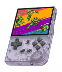 Green Gaming Device / Battery-operated / Includes 5000 Built-in Games / Clear Purple