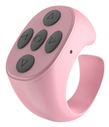 Phone Ring-Shaped Remote Control / Bluetooth Wireless / Battery Operated / Pink