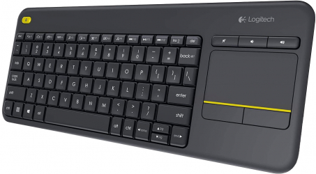 Logitech K400 Wireless Keyboard / With Trackpad / Slim & Lightweight / Arabic & English