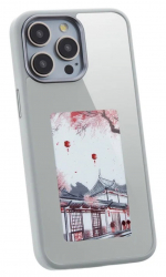 NY Digital Printing Case for iPhone 15 Pro / Mobile Control / Gray