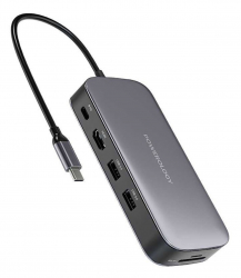 Powerology 6 In 1 Cable Adapter / Provides 6 Diverse Ports from 1 Type-C Cable / 256GB