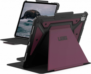 UAG Metropolis Case for iPad Pro 13 Inch / Built-in Stand / Drop Protection / Bordeaux