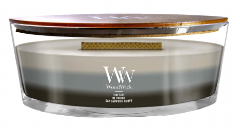 Woodwick Scented Candle / Warm Woods / Small Size