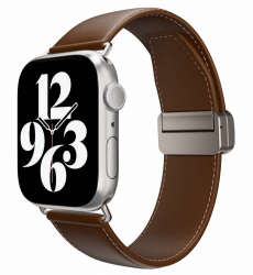 SwitchEasy Apple Watch Classic Band / Sizes 38 / 40 / 41 / Brown Leather
