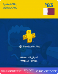 Playstation Qatar Wallet Top up / for Playstation Plus Packs / 83 USD