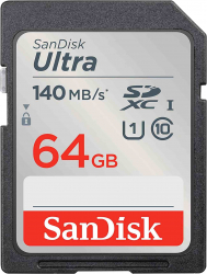 كرت ميموري SanDisk الترا SD / نوع SDXC UHS-I / سعة 64GB