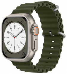 Apple Watch Ultra 974Bands Ocean Band Strap / 49 mm / Army Green