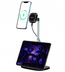 AmazingThing Speed Max Wireless Charger and Stand / Supports MagSafe / + Slot for iPad Placement