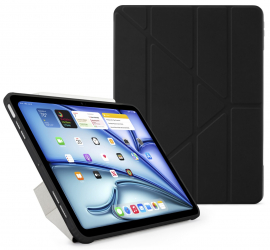 Pipetto Origami No1 Case for iPad Air 13 inch / Drop Protection / Built-in Stand / Black