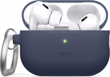 Elago Case for Apple AirPods Pro 2 / Shockproof / Built-in Hanger / Wireless Charging / Navy