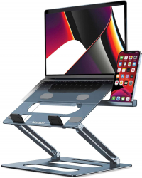 Moxedo Laptop Stand / With Phone Stand / Foldable / Supports Devices Up to 15 Inches
