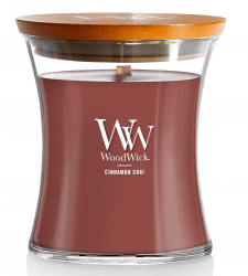 Woodwick Scented Candle / Cinnamon Chai / Medium Size