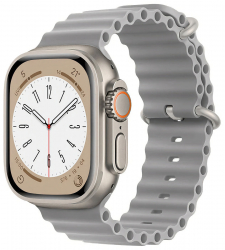 Apple Watch Ultra 974Bands Ocean Band Strap / 49 mm / Grey