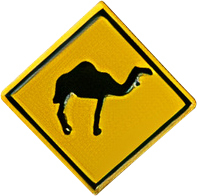 Sada Metal Sticker / Camel in the Area