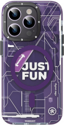 Youngkit Case for iPhone 14 Pro Max / Futuristic Circuit / Anti Impact / MagSafe / Purple