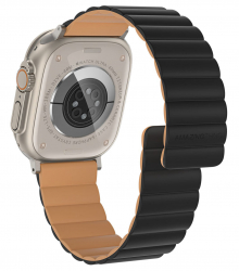 AmazingThing Smoothie Mag Strap for Apple Watch / All Types + Sizes /  Magnetic / Black + Orange