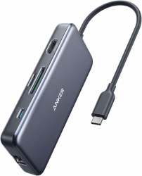 Anker PowerExpand 7 in 1 Connector / Provides 7 Diverse & Useful Ports + 1 USB Type-C 
