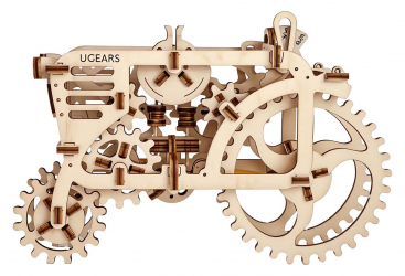 Ugears Mechanical Model Kit / Wooden Pieces / Unique 3D Design / Tractor