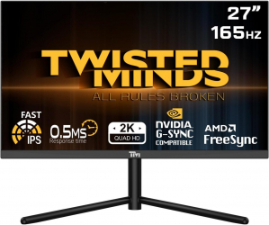 Twisted Minds Gaming Monitor / 27 Inch / 165Hz / With G-Sync Technology