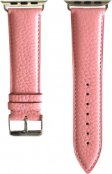 Michael Louis Pebbled Leather Apple Watch Strap / 44 & 45 Size / Pink