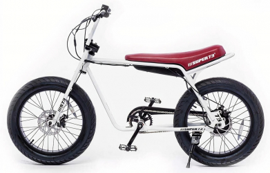 دراجة Super73-Z1 / دراجة هوائية كهربائية / ابيض