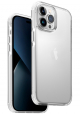 UNIQ Combat Case for iPhone 14 Pro Max / Fall Protection / Clear & White Frame