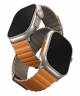 UNIQ Revix Premium Belt Size 44 / 45 / 49 / Magnetic / Leather and Silicone / Reversible / Orange